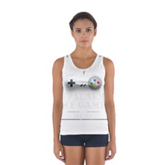 Ipaused2 Sport Tank Top  by ChezDeesTees