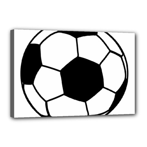 Soccer Lovers Gift Canvas 18  X 12  (stretched) by ChezDeesTees