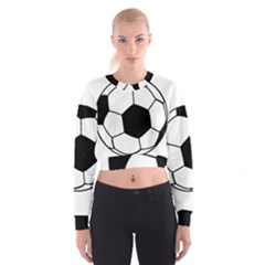 Soccer Lovers Gift Cropped Sweatshirt by ChezDeesTees