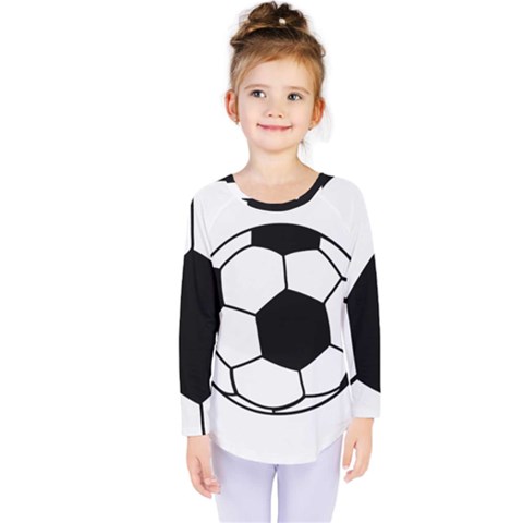 Soccer Lovers Gift Kids  Long Sleeve Tee by ChezDeesTees