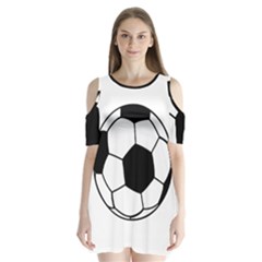 Soccer Lovers Gift Shoulder Cutout Velvet One Piece by ChezDeesTees