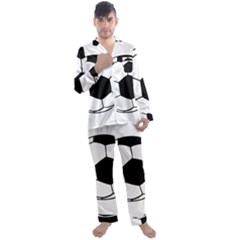Soccer Lovers Gift Men s Long Sleeve Satin Pyjamas Set by ChezDeesTees
