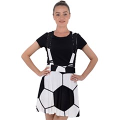 Soccer Lovers Gift Velvet Suspender Skater Skirt by ChezDeesTees