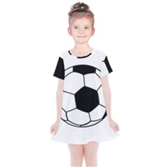 Soccer Lovers Gift Kids  Simple Cotton Dress by ChezDeesTees