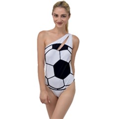 Soccer Lovers Gift To One Side Swimsuit by ChezDeesTees