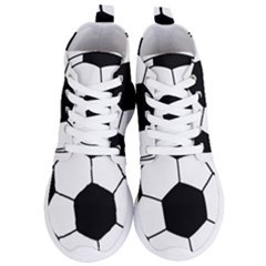 Soccer Lovers Gift Women s Lightweight High Top Sneakers by ChezDeesTees