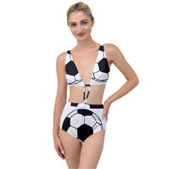 Soccer Lovers Gift Tied Up Two Piece Swimsuit by ChezDeesTees