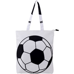 Soccer Lovers Gift Double Zip Up Tote Bag by ChezDeesTees