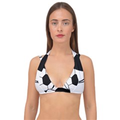 Soccer Lovers Gift Double Strap Halter Bikini Top by ChezDeesTees