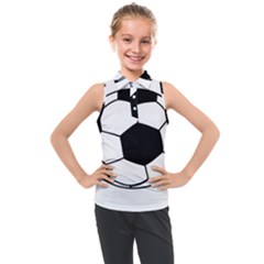 Soccer Lovers Gift Kids  Sleeveless Polo Tee