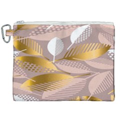 Digital Leafs Canvas Cosmetic Bag (xxl) by Sparkle