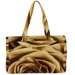 Gold Roses Canvas Work Bag by Sparkle