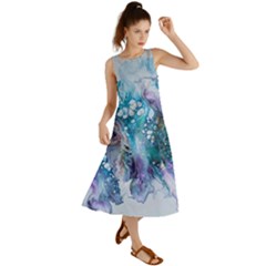 Sea Anemone  Summer Maxi Dress by CKArtCreations