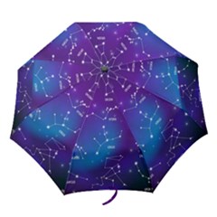 Realistic-night-sky-poster-with-constellations Folding Umbrellas by Vaneshart