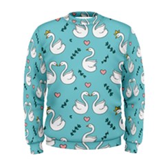 Elegant-swan-pattern-design Men s Sweatshirt by Vaneshart