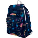 Gradient geometric shapes dark background Top Flap Backpack