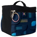 Gradient geometric shapes dark background Make Up Travel Bag (Big)