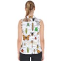 Insects seamless pattern Mock Neck Shell Top View2