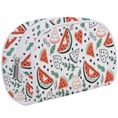 Seamless-vector-pattern-with-watermelons-mint Makeup Case (large) by Vaneshart