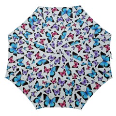 Decorative-festive-trendy-colorful-butterflies-seamless-pattern-vector-illustration Straight Umbrellas by Vaneshart