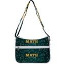 Realistic-math-chalkboard-background Zip Up Shoulder Bag View3