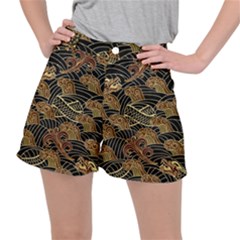Oriental-traditional-seamless-pattern Ripstop Shorts by Vaneshart