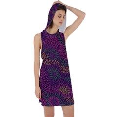 Colorful-abstract-seamless-pattern Racer Back Hoodie Dress by Vaneshart