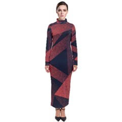 Stippled Seamless Pattern Abstract Turtleneck Maxi Dress by Vaneshart