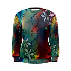 Flower Dna Women s Sweatshirt by RobLilly