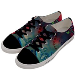 Flower Dna Men s Low Top Canvas Sneakers by RobLilly