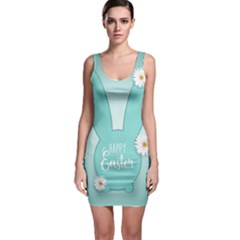 Easter Bunny Cutout Background 2402 Bodycon Dress by catchydesignhill