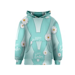 Easter Bunny Cutout Background 2402 Kids  Pullover Hoodie by catchydesignhill