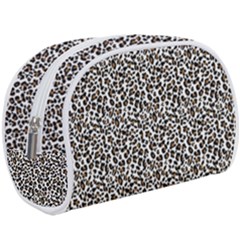 Leopard Spots Pattern, Geometric Dots, Animal Fur Print Makeup Case (large) by Casemiro
