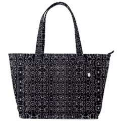 Black And White Ethnic Ornate Pattern Back Pocket Shoulder Bag  by dflcprintsclothing