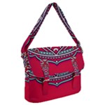 Red Mandala Buckle Messenger Bag