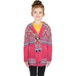 Red Mandala Kids  Double Breasted Button Coat