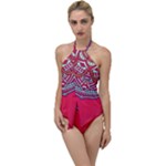 Red Mandala Go with the Flow One Piece Swimsuit