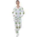 Cute seamless pattern with avocado lovers Women s Tracksuit View1