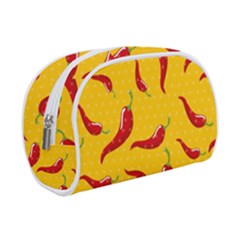 Chili Vegetable Pattern Background Makeup Case (small) by BangZart