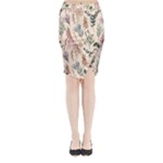 Watercolor floral seamless pattern Midi Wrap Pencil Skirt