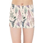Watercolor floral seamless pattern Kids  Sports Shorts