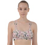 Watercolor floral seamless pattern Line Them Up Sports Bra
