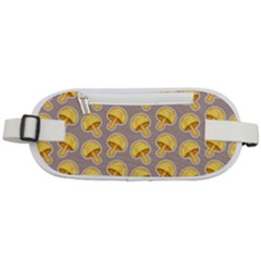 Yellow Mushroom Pattern Rounded Waist Pouch by BangZart