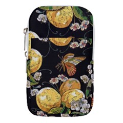 Embroidery Blossoming Lemons Butterfly Seamless Pattern Waist Pouch (small) by BangZart