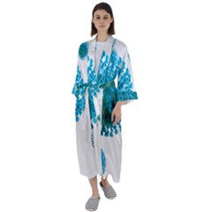 Corona Virus Maxi Satin Kimono by catchydesignhill
