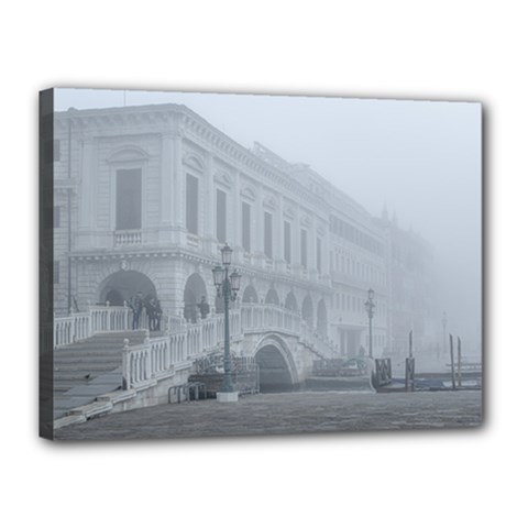 Fog Winter Scene Venice, Italy Canvas 16  X 12  (stretched) by dflcprintsclothing