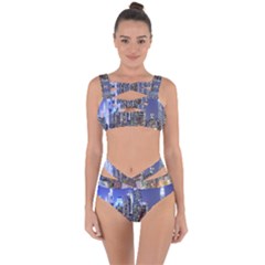 New-york Cityscape  Bandaged Up Bikini Set  by Dushan