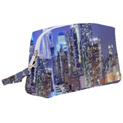 New-york Cityscape  Wristlet Pouch Bag (large) by Dushan