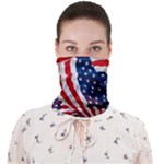 US Flag Blue Seamless Face Mask Bandanas for Dust Outdoor (Adult)