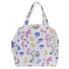 Botanical Flowers Boxy Hand Bag by Dushan